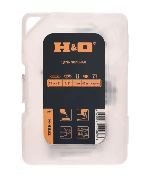Цепь пильная H&O чизель (20см/8"; 1/4"; 1,1мм; 45зв.)